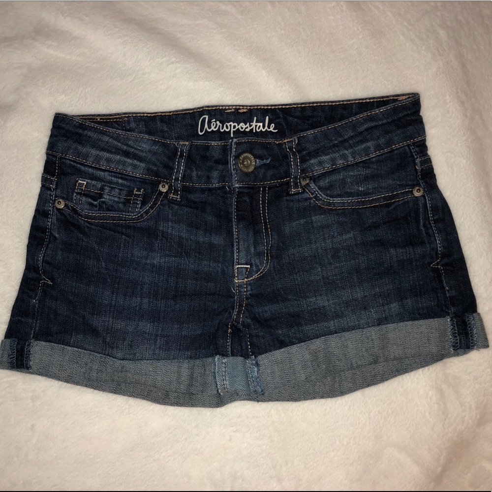 Dark Wash Denim Shorts